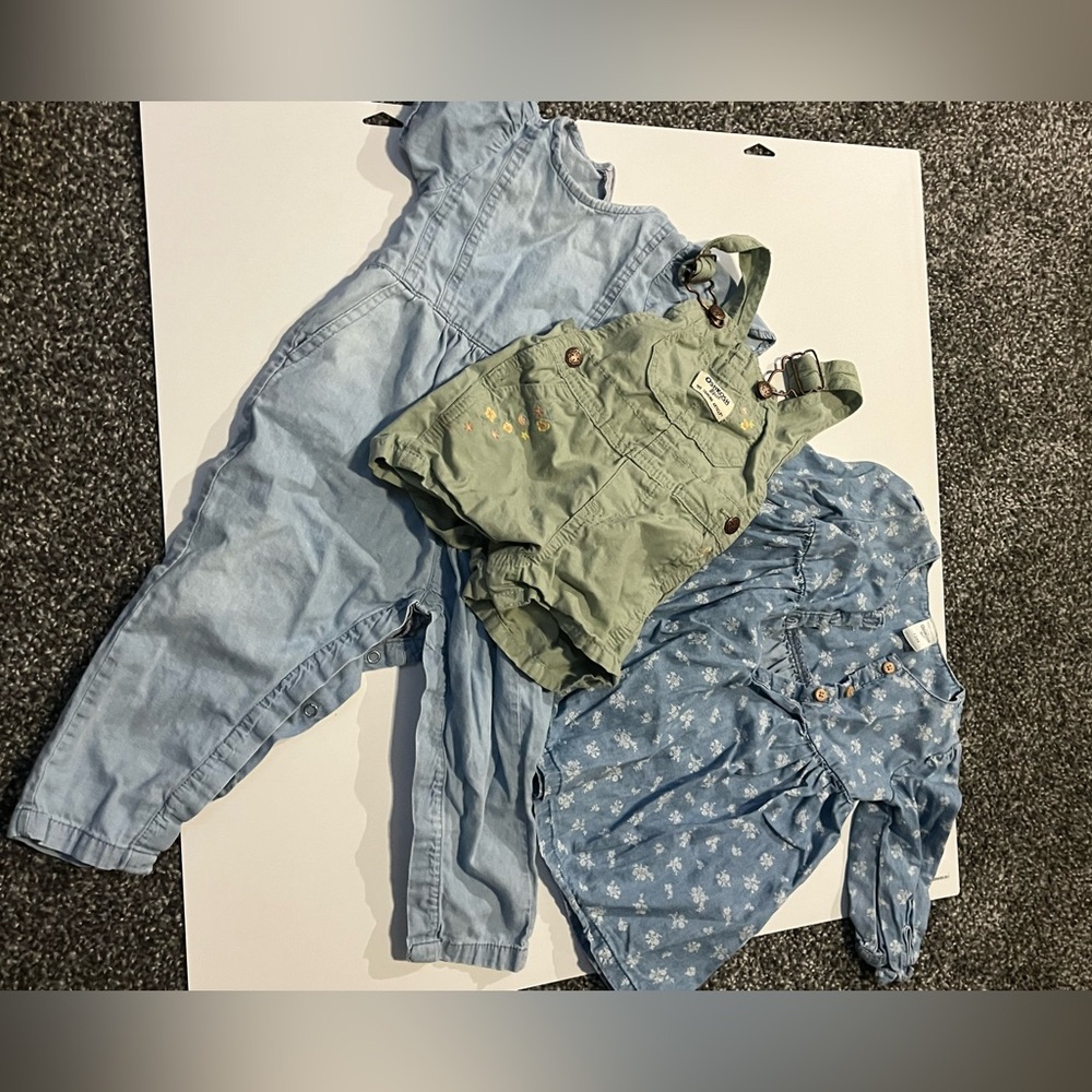 Bundle of Osh Kosh Spring/ Denim baby girl sets